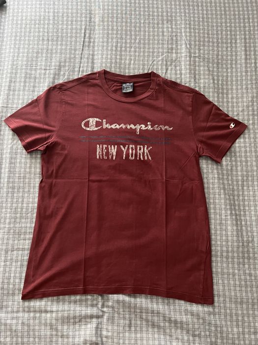 T-shirt Champion bordô