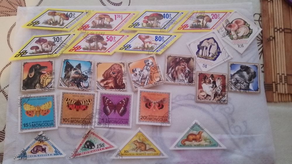 Марки Монголии 24 шт