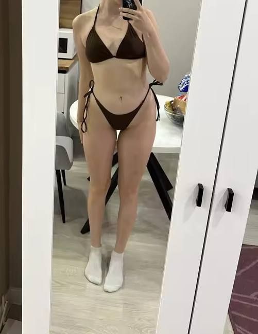 Коричневий купальник