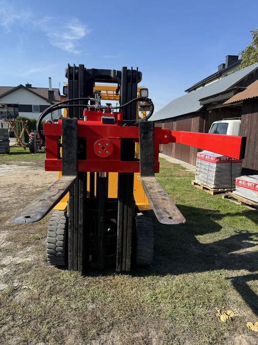 Obrotnica do wózka widłowego MONTAŻ  TUR wywrotnica na euroramke