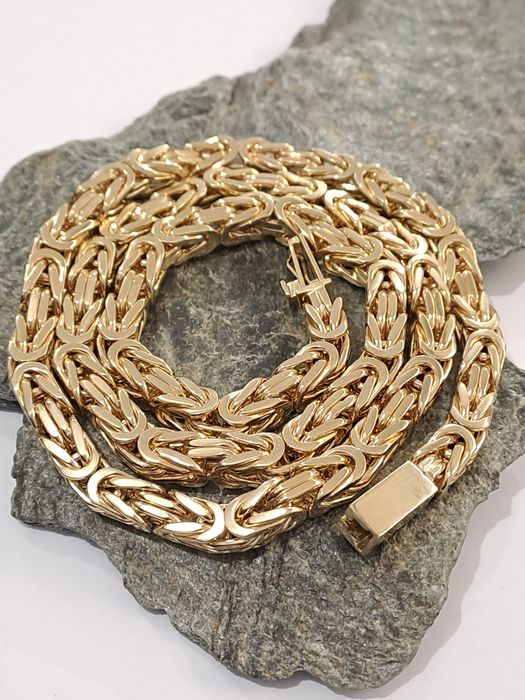 Jedyny złoty Łańcuch splot Królewski 233 g pr.585 Pełny 65 cm