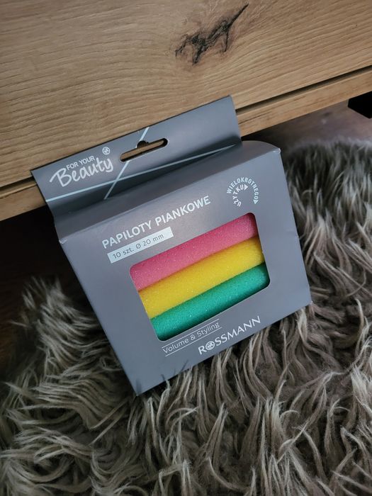 Kolorowe papiloty piankowe Beauty do kręcenia włosów opakowanie 10 sztuk 20mm