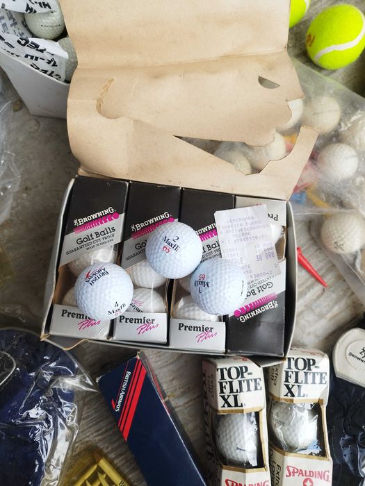 Tacos de material de golf.