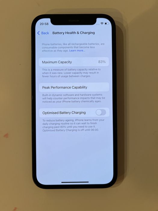 iPhone 12 mini – 128 GB – Preto – Excelente estado – Caixa incluída