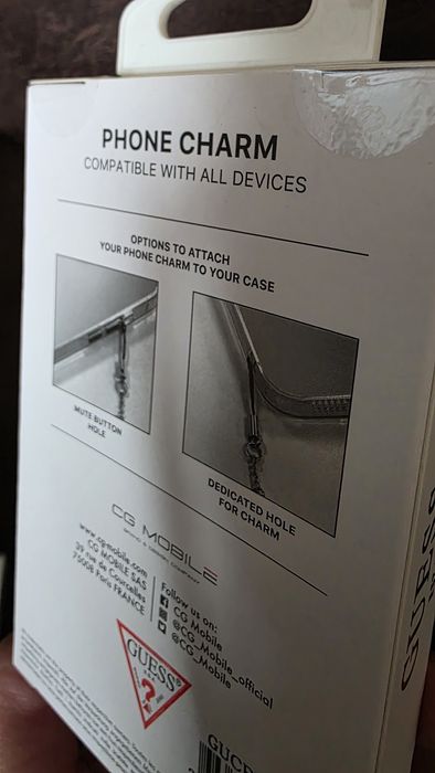 Guess zawieszka na telefon lub brelok do kluczy do torebki