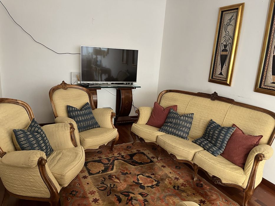 Conjunto de Sofás e Poltronas Vintage