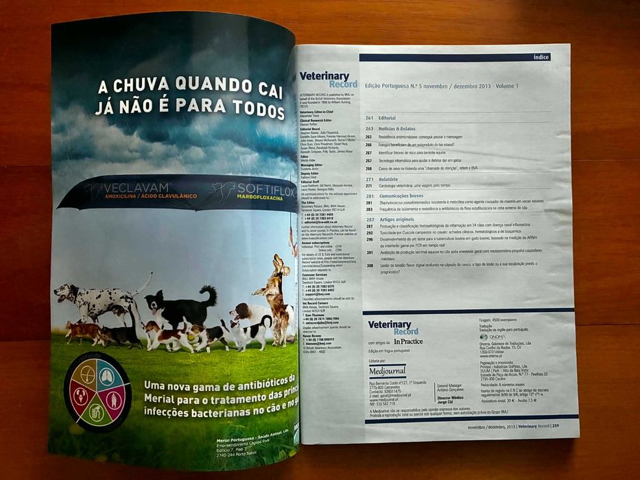 Revista Veterinary Record - Novembro/Dezembro 2013