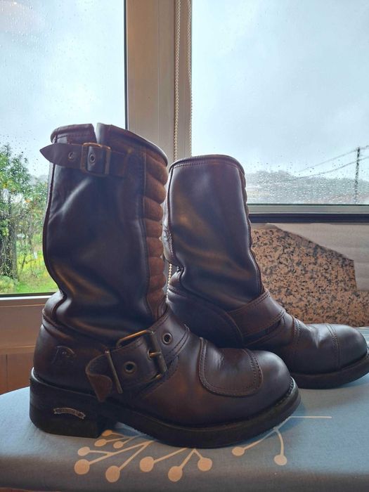 Botas Sendra de Couro Marrom 42 - Vintage