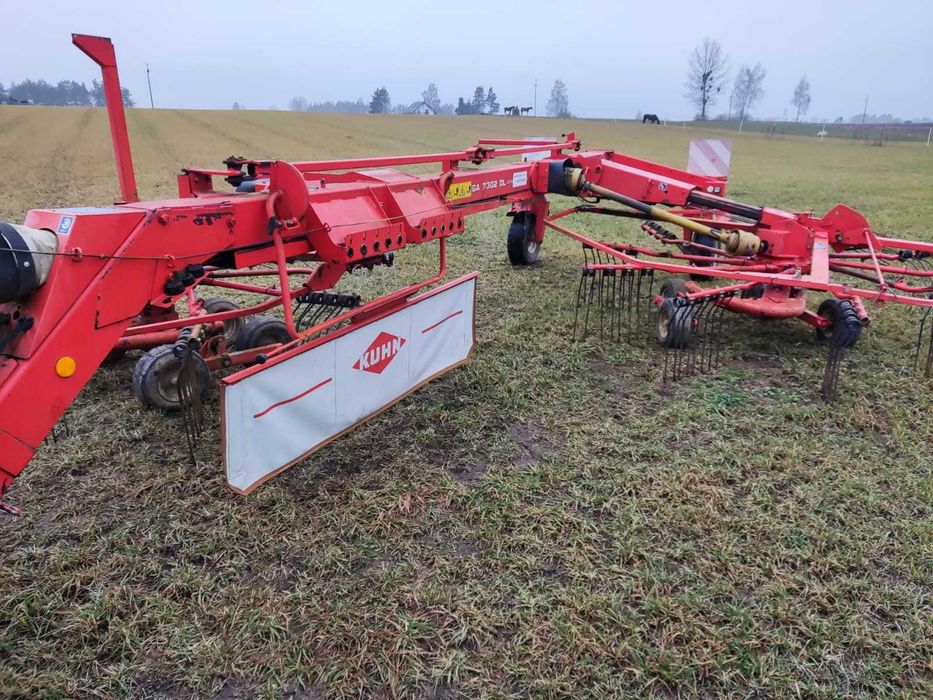 zgrabiarka kuhn GA7302 DL  ROK 2004 ŁADNA 2 KARUZELOWA szer 7.5 m