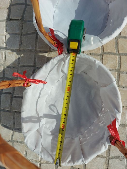Cestos de verga com forro praticamente como novos - BAIXA DE PREÇO
