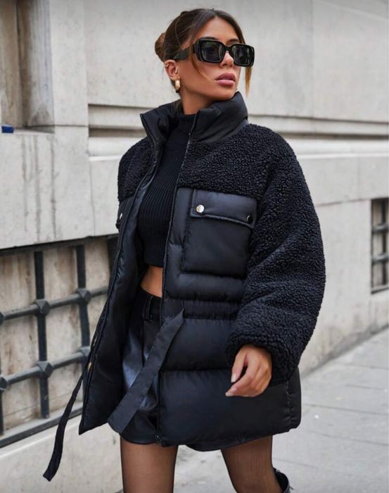 Kurtka zimowa taliowana