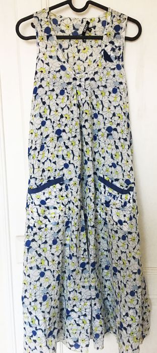 Vestido verão Donna Karan DKNY novo 38 flores