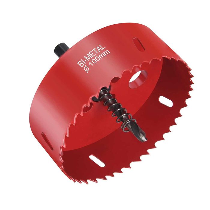 Broca Craneana 10 cm ( 100 mm) - Metal Aluminio Ferro Plastico Madeira