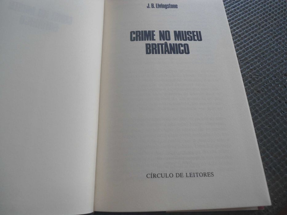 Crime no Museu Britânico por J B Livingstone