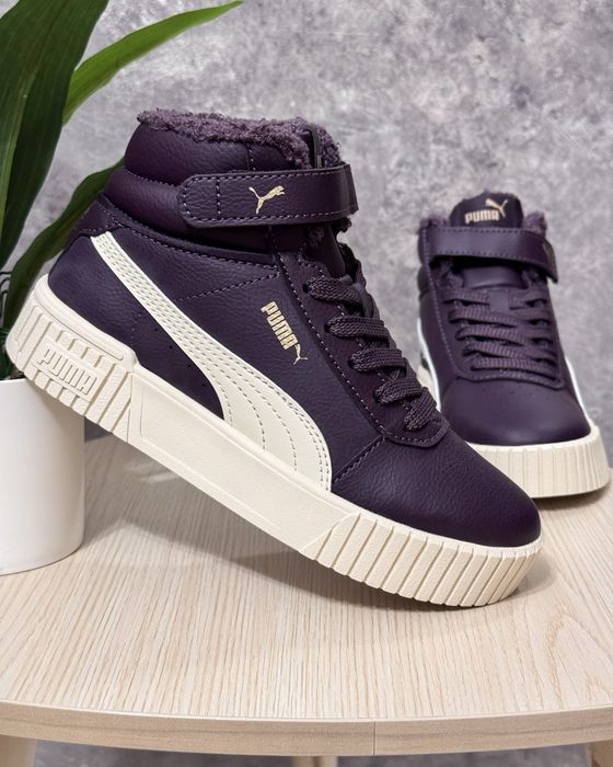 31р 31.5р 32р 32.5р 34р Дитячі утеплені хайтопи Puma Carina 2.0