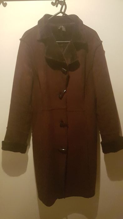 Casaco comprido Zara castanho escuro