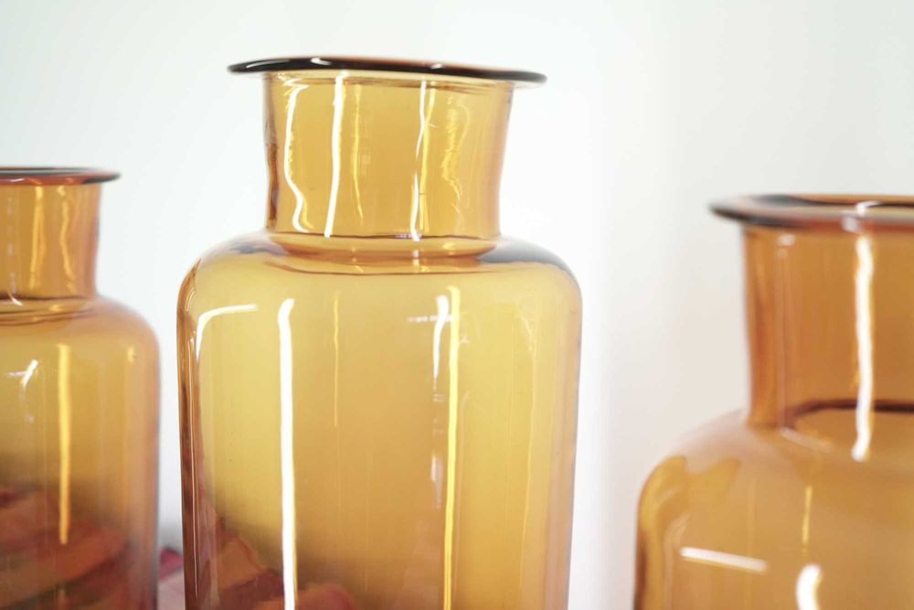 Jarros em vidro grandes