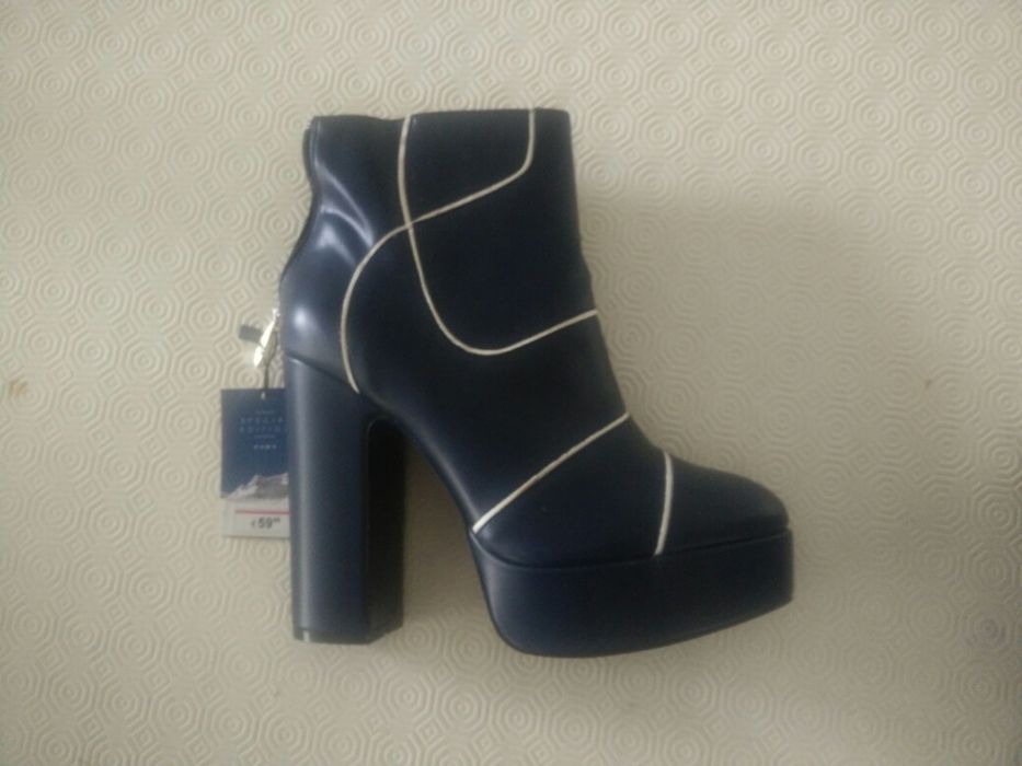 Botas plataforma azuis