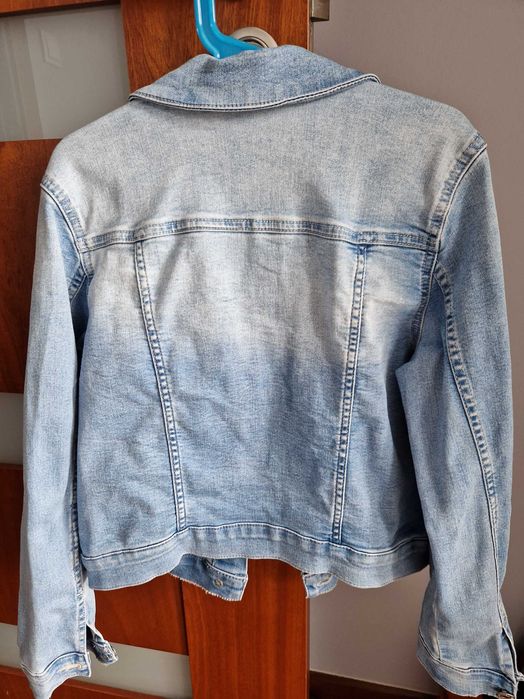 Kurtka jeansowa dziewczęca H&M r 140