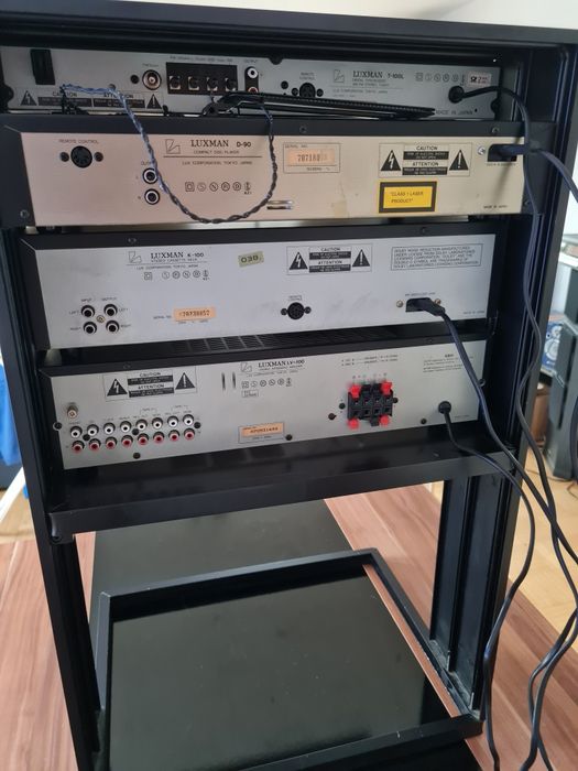 Luxman LV-100, T-100L, K-100, CD D-90 + szafka