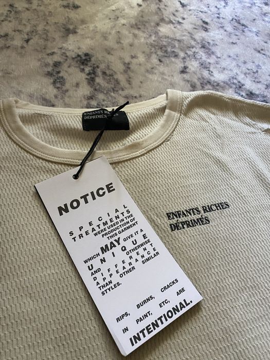 Лонгслів Enfants Riches Deprimes ‘CLASSIC LOGO DISTRESSED THERMA — zdjęcie 4