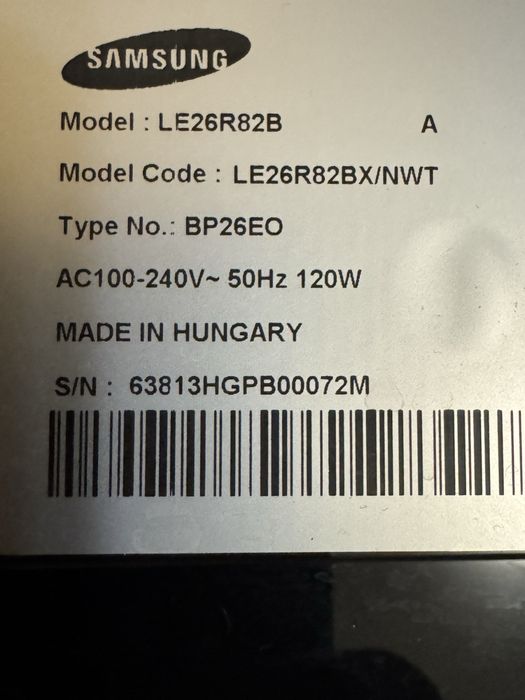 Телевизор Samsung LE26R82B 26