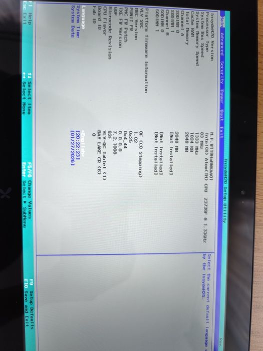 Tablet PC 2w1 intel atom uszkodzony