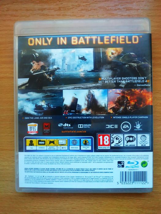 Battlefield 4 ps3, pl, stan bardzo dobry, możliwa wysyłka olx