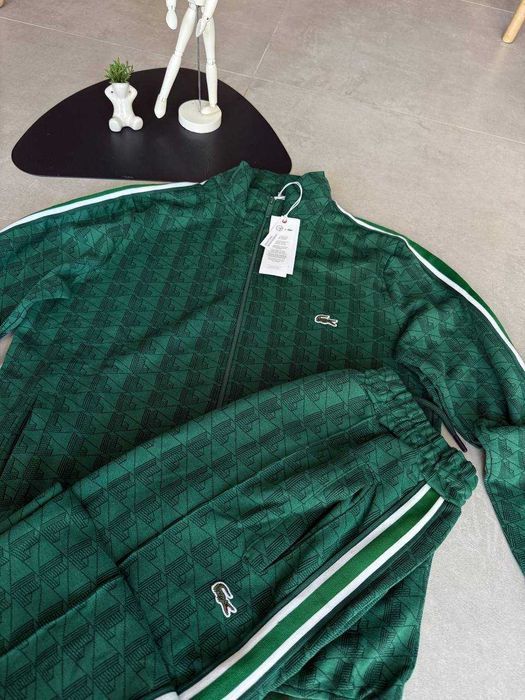 Чоловічий Спортивний костюм Lacoste Monogram green