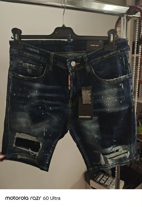 Męskie Szorty Jeansowe Dsquared2 Skater Jean | Nowe z Metką | Premium