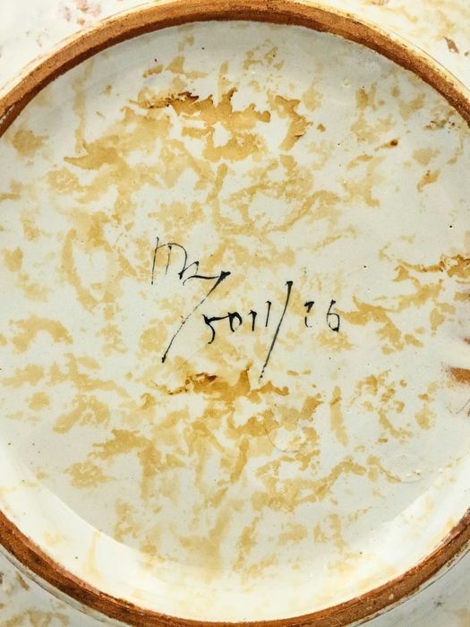 Włoska misa ceramiczna sgraffito 25,5 cm 5011/26 lata 60-70 Italy
