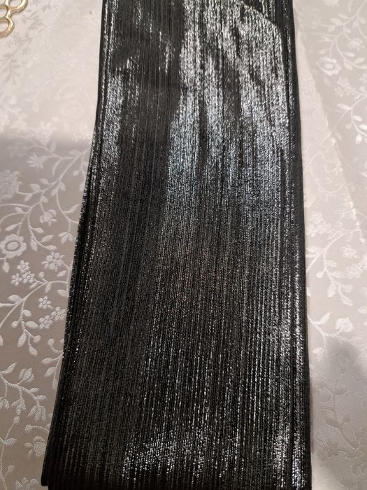 Pasek,szarfa srebrno -szara.