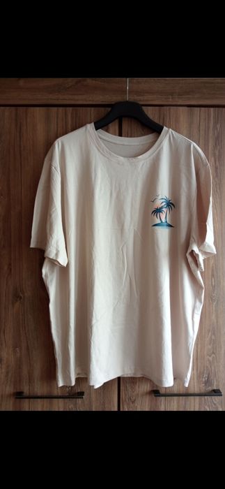 TK Maxx Nowa Bluzka T-shirt Męski Bawełna Rozmiar 4XL