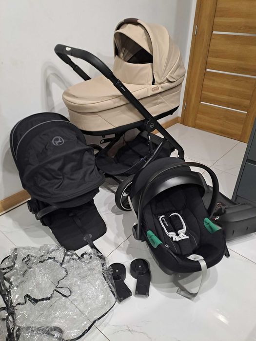 Cybex balios s lux 2.0 Almond beige /moon black baza fotelik cybex