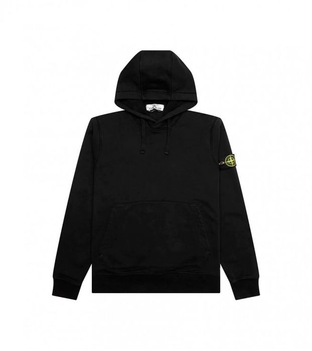 Худі Stone Island Cotton Fleece Black (ОРИГІНАЛ) Чоловіче худі Stone