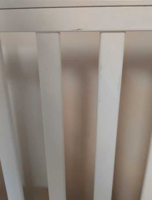 Łóżko Dziecięce CLASSIC 120x60cm Białe Klupś + materac Rucken Aero