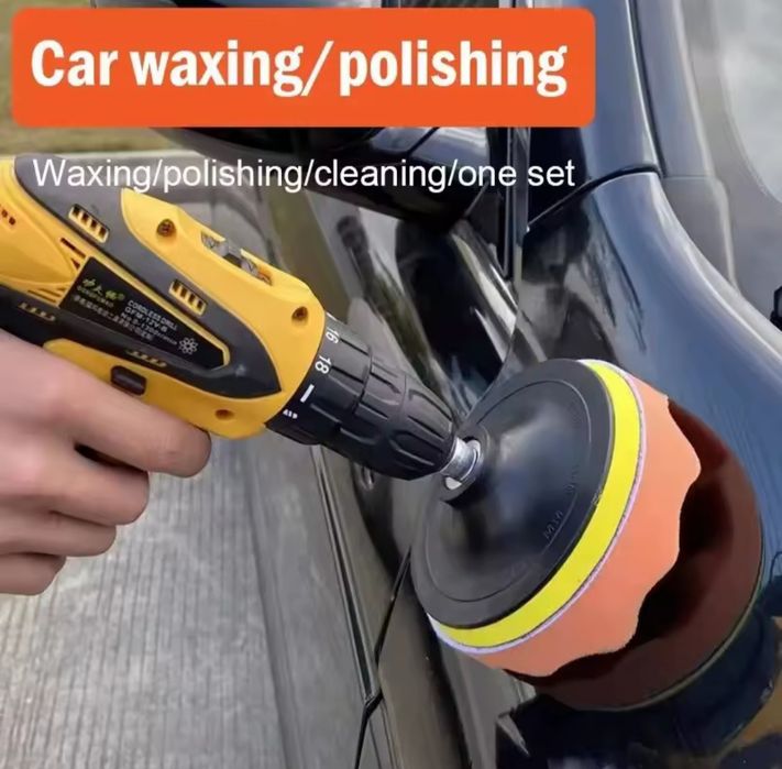 Набор кругов для полировки авто фар мебели и тд 11 элементов