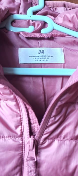 Kurtka kurteczka dziewczęca H&M 94/104 cm. Bardzo dobry stan.