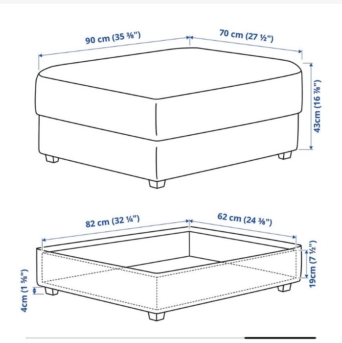 Sofá +repousa pés kivik do IKEA