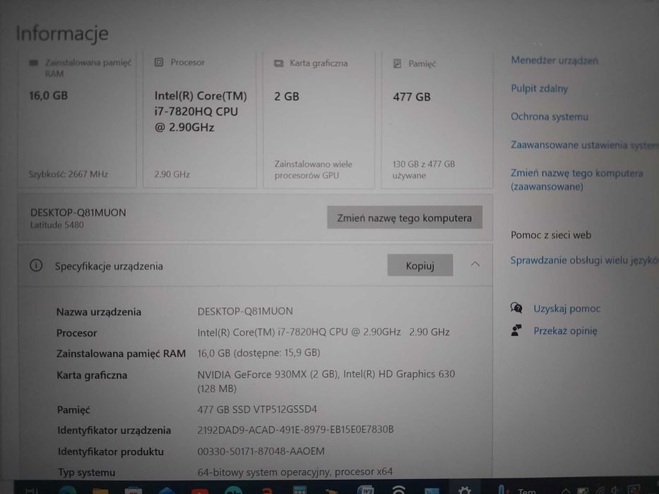 Dell Latitude 5480