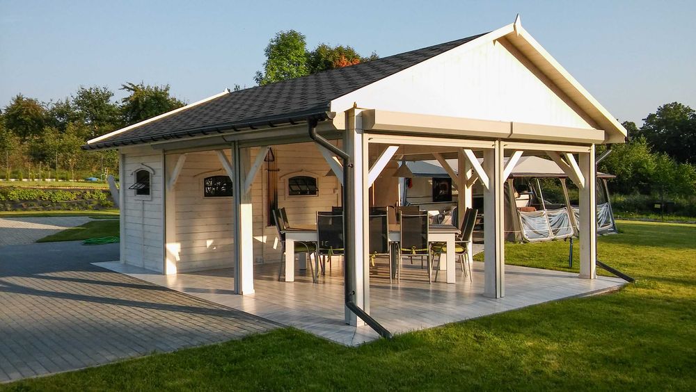 Altana prostokątna 7 x 5 m / Drewno KVH / Montaż w cenie