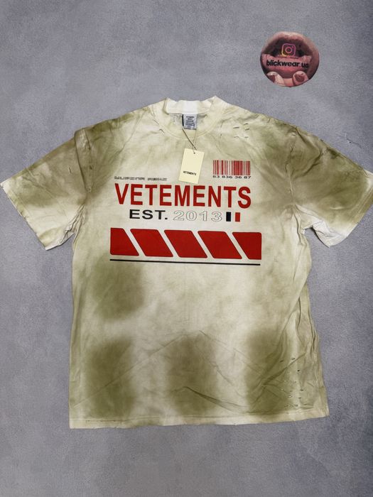 Футболка Vetements hi speed washed tee M L balenciaga rick owens