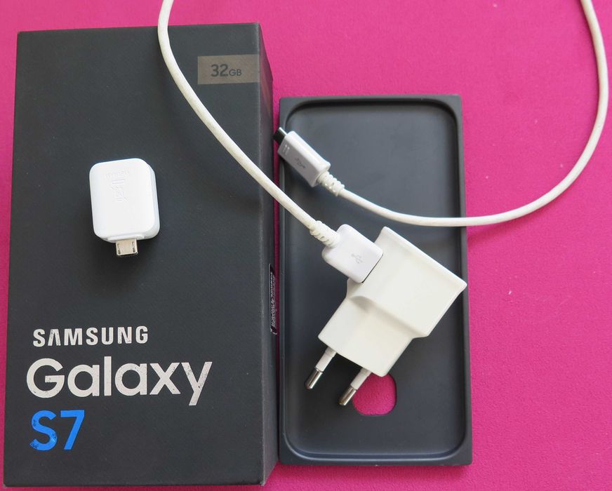 Samsung Galaxy S7+8gB+etui  SM-G930F złoty stan perfekcyjny, sklepowy