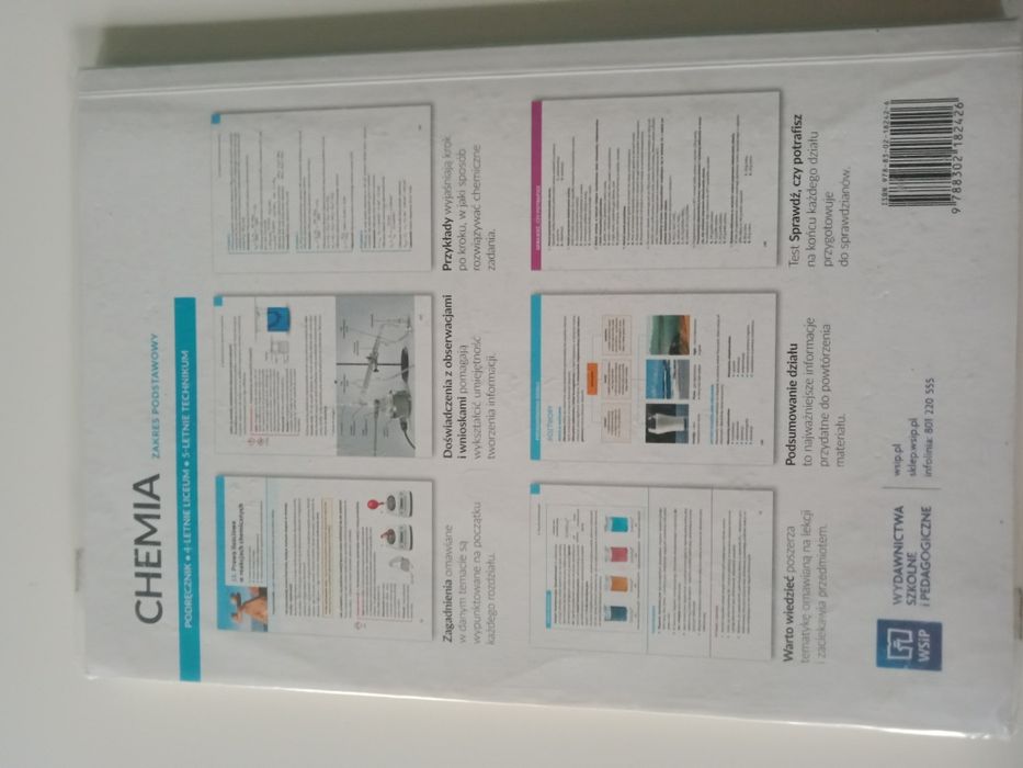 Chemia WSiP Podręcznik do chemii klasa 1 liceum technikum