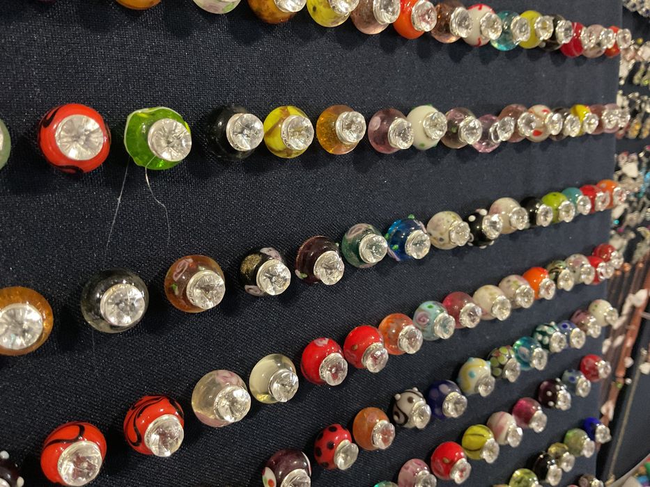 Pulseiras pedras de coleção vidro murano porcelana trabalhadas