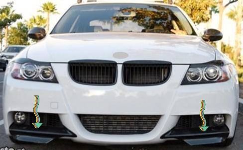 Splitters Frontais BMW (E90/E91) Pré-Lci M