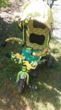 Продам детский велосипед с ручкой!!