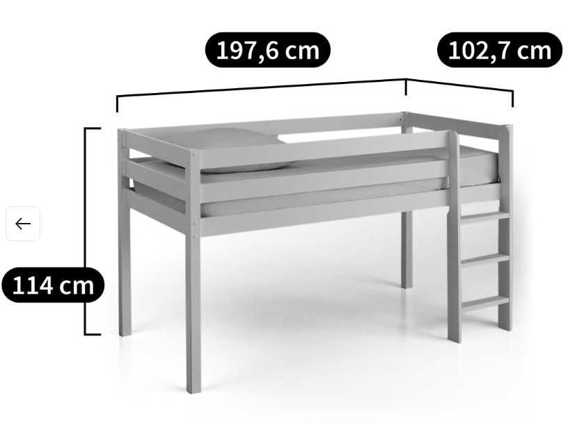 Cama alta (tipo beliche) - altura média - Laredoute64584694834051122