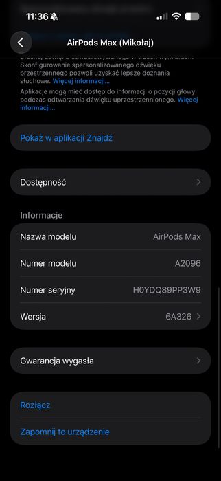 AirPods Max 1 gen.