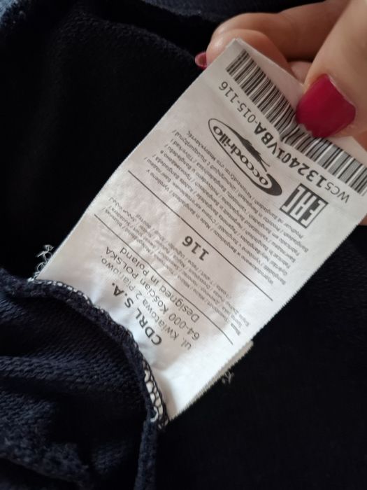 Bluza chlopieca Coccodrillo granatowa r. 116